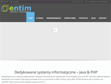 Tablet Screenshot of entim.pl